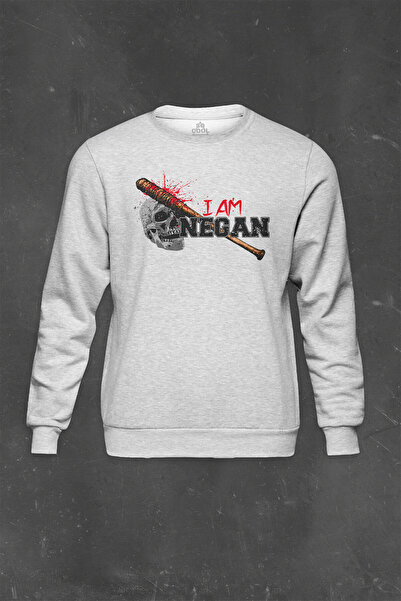 so cool Siva majica I Am Negan The Walking Dead Štampano Unisex majica