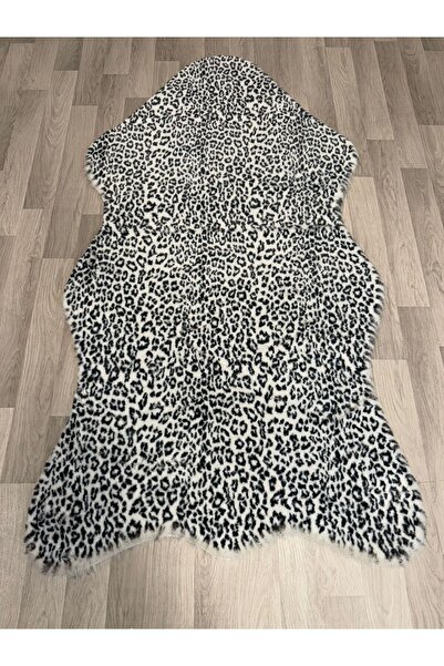 TALYA HALI Acar Halı Leopar Desen Tavşan Tüyü Yumuşak Dokulu Peluş Halı