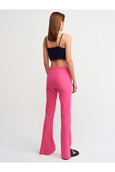 Dilvin 70327 Hafif Ispanyol Paça Pantolon-şeker P.