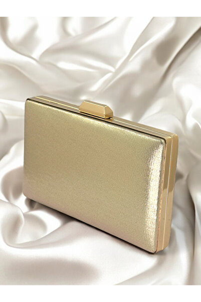 Wedding Fashion Auriu Aur Dore Culoare Rochie de Seara Geanta Tocata Satin Portofoliu Poșetă Nunta Logodna Absolvire Henna