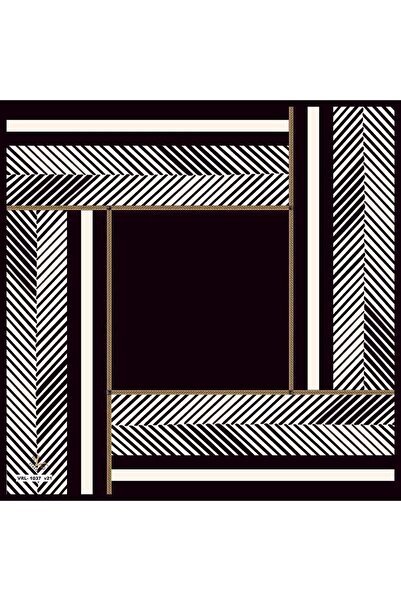19V69 ITALIA Geometrik Desen Black Seri Twill Eşarp Askısı Ve Hediyelik Seti ...
