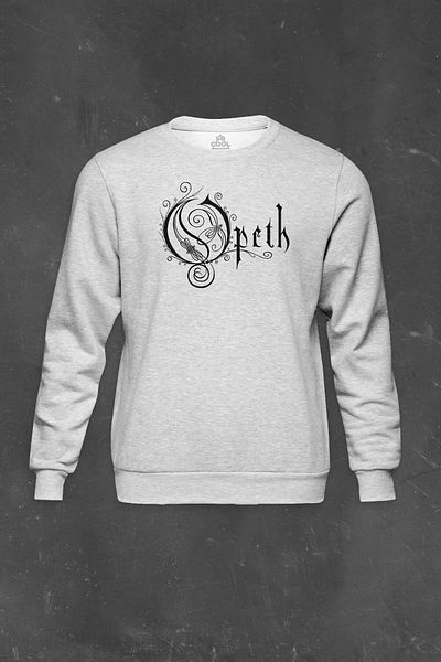 so cool Unisex φούτερ Opeth Logo Progressive Metal Music Printed Grey Sweat