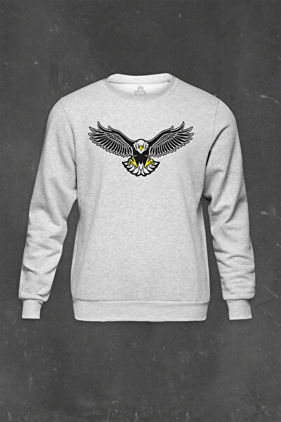 so cool Siva majica Black Eagle Football Champion Black Eagle Štampano Unisex