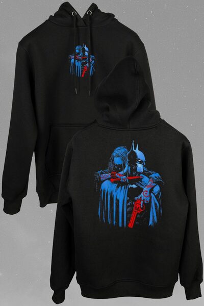 Kendim Seçtim Μπλούζα με κουκούλα Unisex με στάμπα μπροστά και πίσω από την τ...