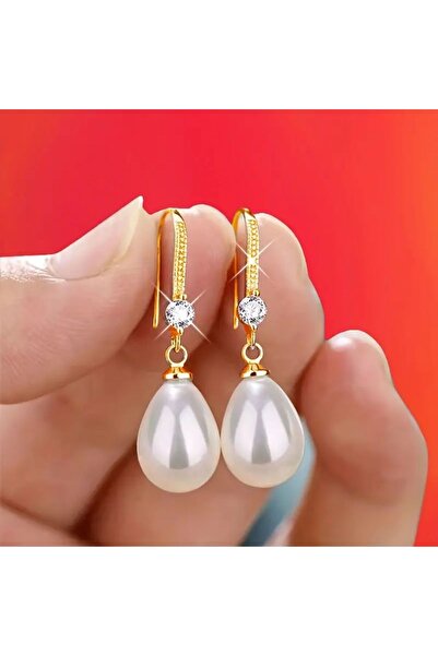 Minnoş Dükkan İnci Damla Küpe