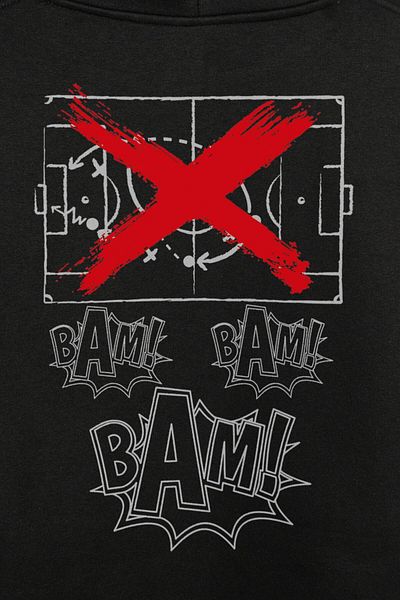 Kendim Seçtim Bam Bam Bam Tactical No Machtics Meci de fotbal Hanorac imprimat față și spate Hanorac cu glugă unisex