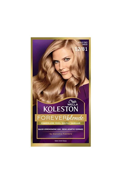wella koleston Kit Saç Boyası 12/81 Küllü İnci Sarısı