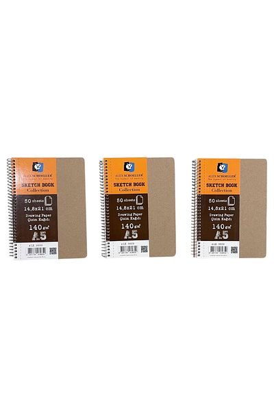 Schoellershammer Sketchbook Collection Drawing Paper Drawing Paper 50 Yp. Set of 3