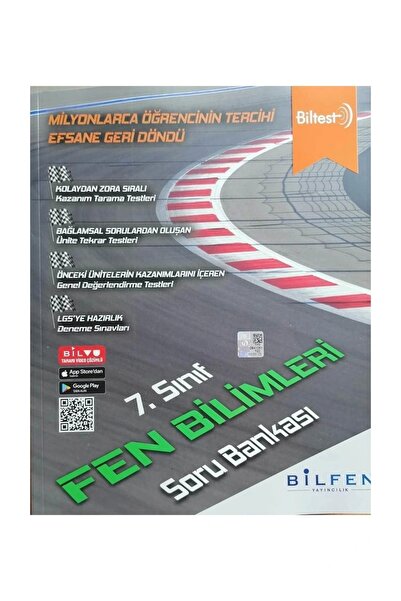 Bilfen Yayınları 7. Sınıf Biltest Fen Bilimleri Soru Bankası
