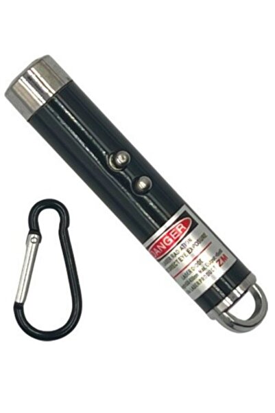 powerdex Fener Lazer Gece Işığı Anahtar Zinciri Pilli Siyah (PD-4872)