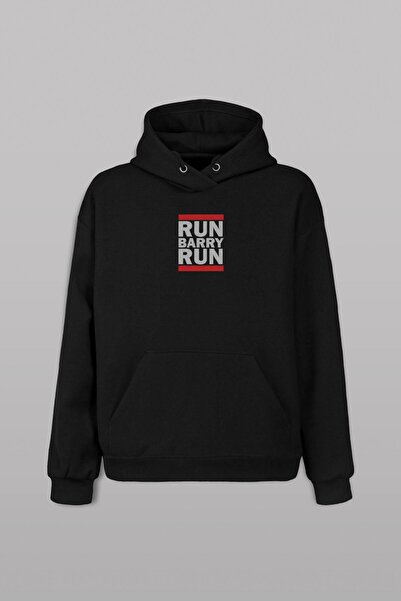 Kendim Seçtim Run Barry Run Flash Star Prednja i zadnja strana Štampano Dukse...