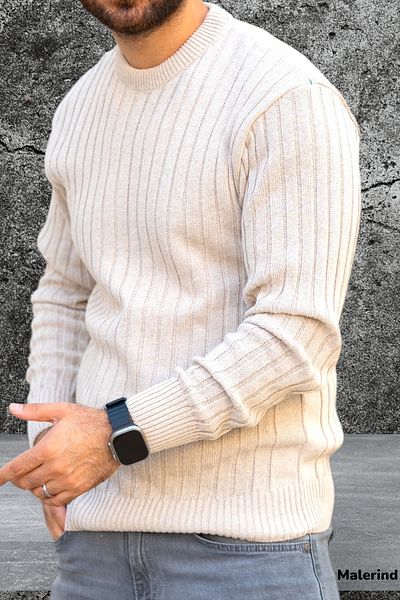 Malerind Men's Knitwear Sweater Crew Neck Comfortable Fit