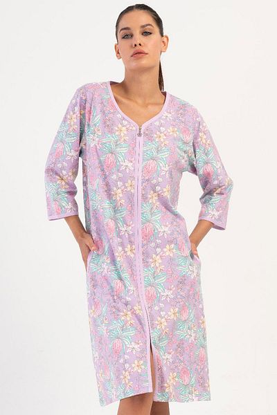 VİENETTA Rochie de damă, mărime mare, cu fermoar, mânecă Capri, liliac C1T8N0O504