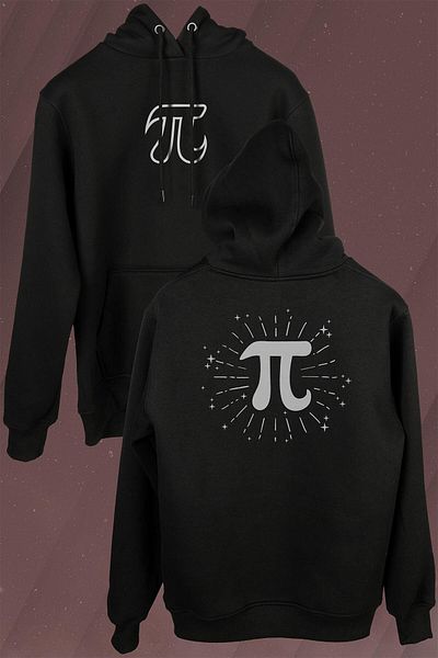 Kendim Seçtim Pi Number 3.14 3.14 Day 14 March Mathematics Front and Back Printed Sweatshirt Unisex Hooded Hoodie