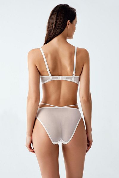 LUW 6110 Ecru Color Padded Bra Panties Set of 2