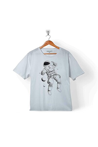 Kendim Seçtim تي شيرت رائد فضاء الفضاء كوزموس جالاكسي بلانيت 2 للأطفال