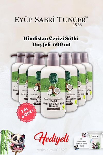 Eyüp Sabri Tuncer Eyüp Sabri Tuncer - Coconut Milk Shower Gel, Buy 7 Get 6 and Rosie Gift