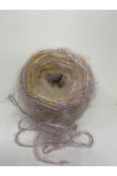 göçer Πλεκτό νήμα Moher ακρυλικό μπεζ ανοιχτό γκρι ανοιχτό χρώμα που αλλάζει από το χαλαζιαστικό σε τριχωτό 100γρ