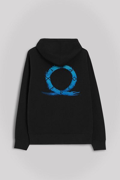 Kendim Seçtim God Of War Ragnarok Game Gamer Front And Back Printed Sweatshirt Unisex Hooded Hoodie