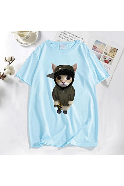 Drippy Muška smiješna i slatka mačka grafička T-shirt - Tonka Yeat Kitty % Št...