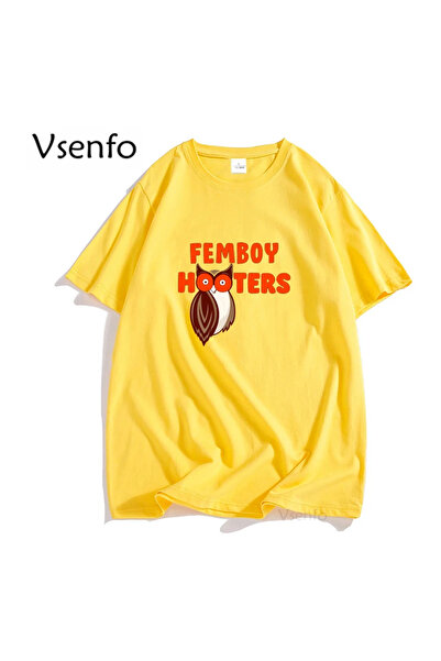 Drippy Hooters Original Owl T-shirt - Opuštena grafika kratkih rukava za mušk...