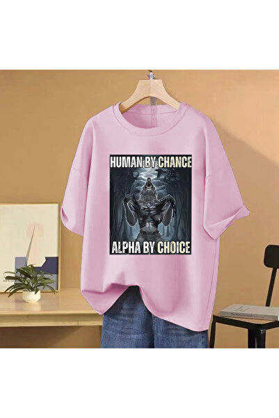 Drippy By Chance New Human Alpha Selection Wolf Funny Meme Tricou pentru feme...
