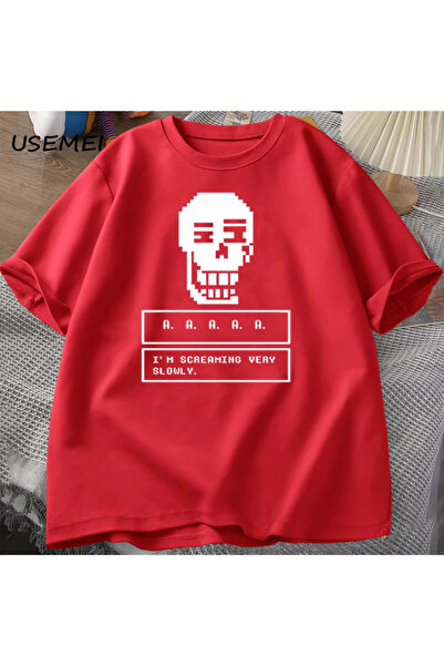 Drippy Undertale Game Skull - Ανδρικό κοντομάνικο μπλουζάκι Streetwear