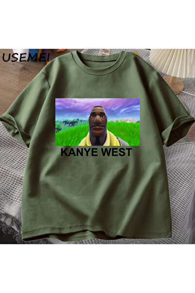 Drippy Kanye West meme majica za muškarce i žene, grafička majica u hip hop s...