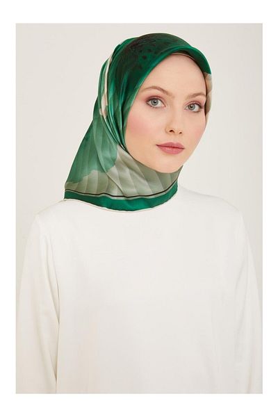 Armine DJ PURE SILK SCARF 9100D( S) (NOSTALGIA SURA) - ΠΡΑΣΙΝΟ- 9100D - 85