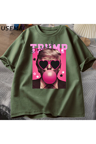 Drippy Donald Trump Izbori T-shirt Muška roza majica sa sunčanim naočarima i ...
