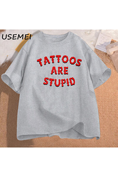 Drippy تي شيرت Silly Tattoos - نمط فكاهة مضحك، كاجوال للرجال والنساء، تي شيرت...