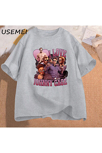 Drippy Johnny Cage Štampano Muška T-shirt - Pamuk, kratki rukav, dizajn video...