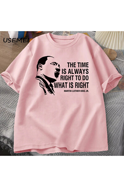 Drippy Prirodno T T-shirt za Martina Lutera Kinga - Vreme je uvek prepreka za...