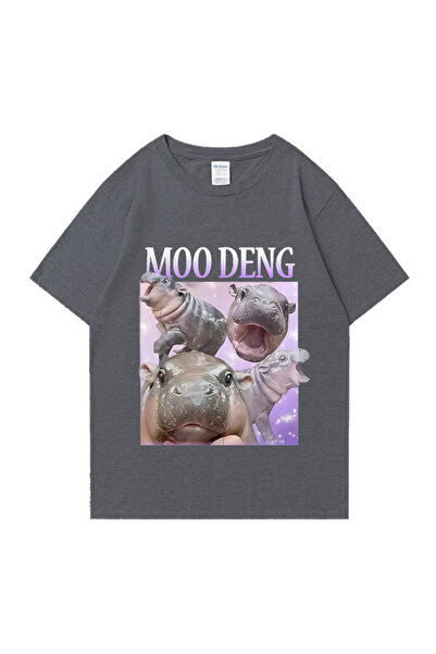 Drippy Moo Deng Pufnasta Svinja U Tajlandu Beba Smešni Meme T-shirt Muškarci ...