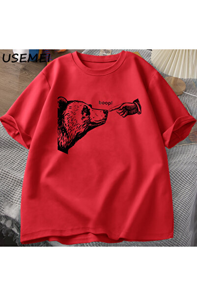 Drippy Boop Medved - Lagan kroj Pamuk T-shirt