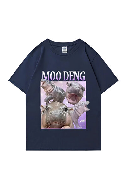 Drippy Moo Deng Pufnasta Svinja U Tajlandu Beba Smešni Meme T-shirt Muškarci ...