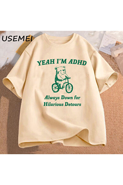 Drippy Tricou unisex ADHD Meme pentru bărbați - Croiala confortabilă, model g...