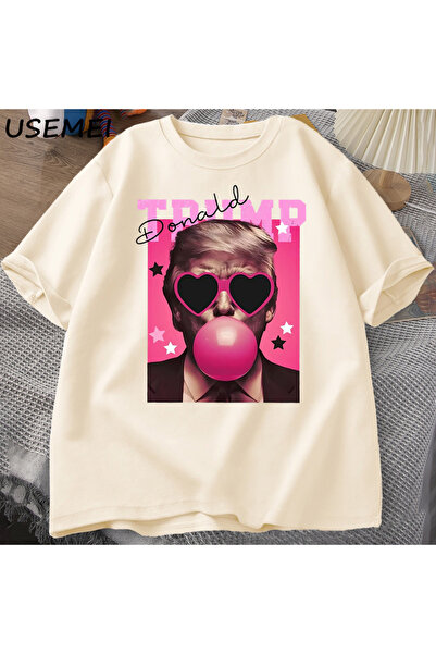 Drippy Donald Trump Izbori T-shirt Muška roza majica sa sunčanim naočarima i ...