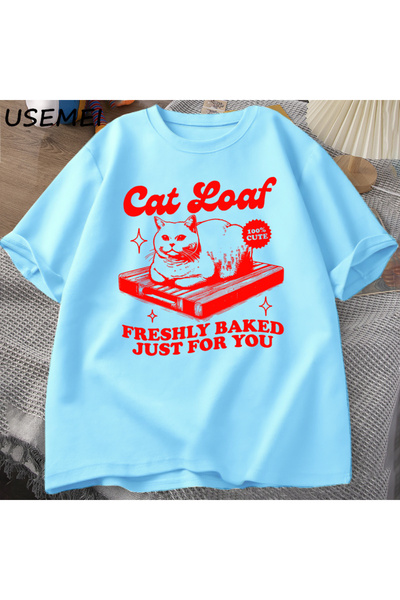 Drippy Loaf Funny mačka T-shirt - Retro grafičke majice za muškarce i žene, u...