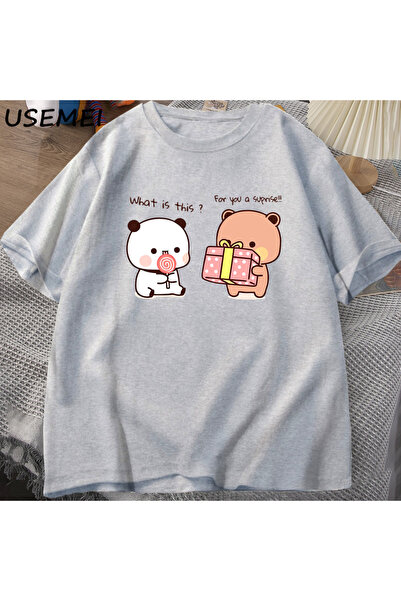 Drippy Tricou pentru bărbați cu model urs PANDA La mulți ani - Bubu și Dudu L...