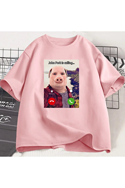 Drippy John porcul caută tricou grafic amuzant Tricou supradimensionat din bu...