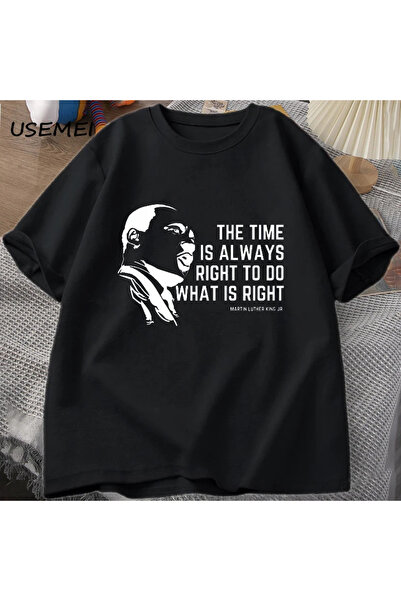 Drippy Prirodno T T-shirt za Martina Lutera Kinga - Vreme je uvek prepreka za...