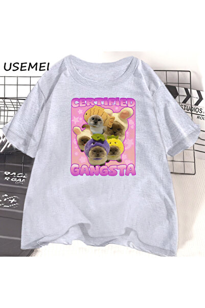 Drippy Sertifikovani Gangsta Funny K mačka Meme T T-shirt za muškarce i žene ...