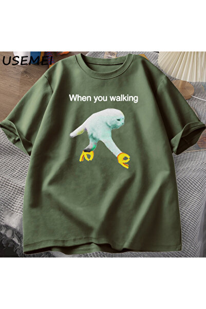 Drippy Dank Meme Graphic T-shirt - Ležerni pamuk, kratki rukavi, ulična odjeć...