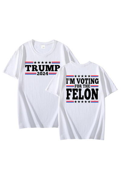 Drippy Tramp Glašaj za mene Felon majica muška Pamuk ležerna majica kratkih r...