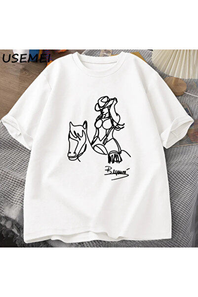 Drippy Beyonce Renaissance World Tour Muška Ženska Pamuk Štampano T-shirt - L...