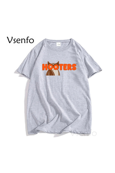 Drippy Hooters Original Owl T-shirt - Opuštena grafika kratkih rukava za mušk...