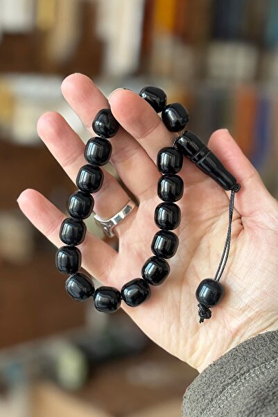 TESBİHKENTİ Siyah Renk 17'lik Şak Şak Tesbih