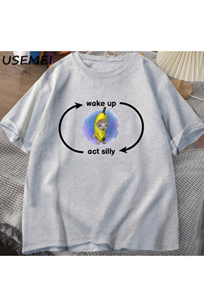 Drippy Tricou Stupid - Law of Awakening, Banana Cat, Tricou amuzant Sad Kitty...