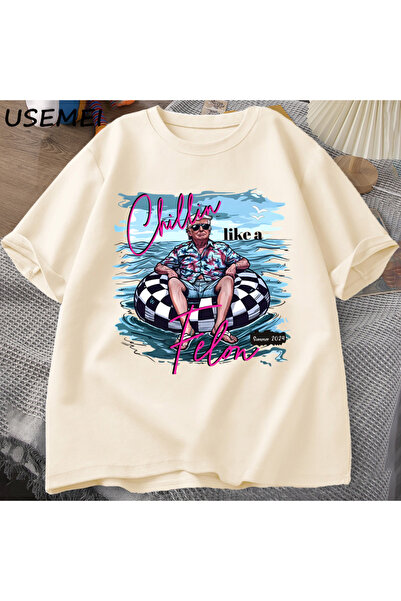 Drippy Kriminalac kao Chillin majica za muškarce i žene, smešna Trump T-shirt...